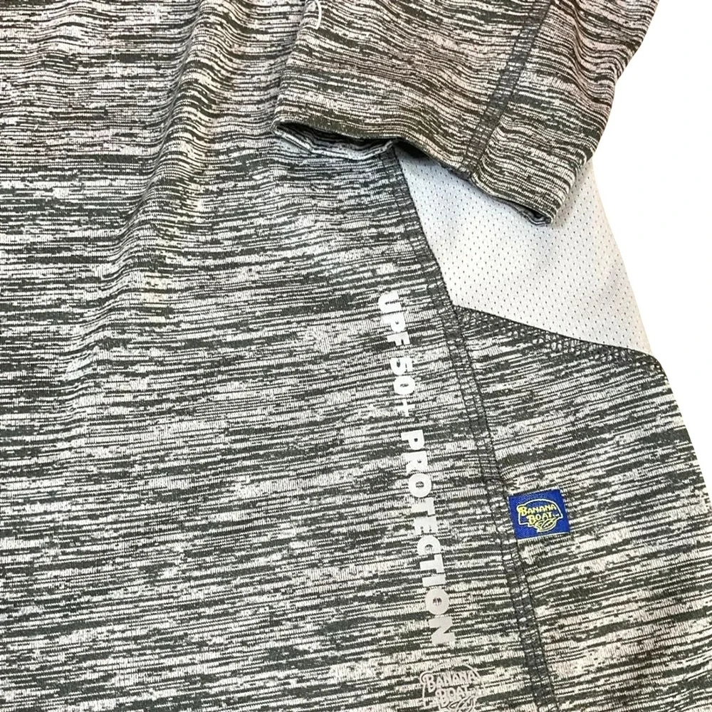 Banana‎ Boat South Padre Island TX Rash Guard Mens XL Gray UPF 50+ Sun Shirt